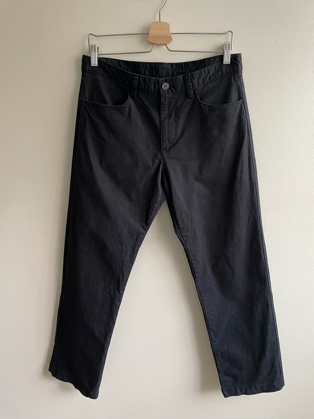 Calvin Klein Men’s Black Stretch Chino Pants 32x30 Slim Straight